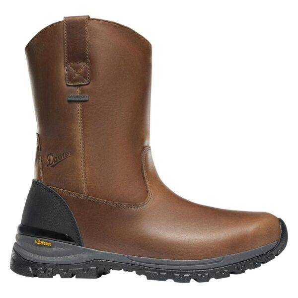 A right profile facing Danner Men's Stronghold Waterproof Composite Toe Pull-On Work Boot.