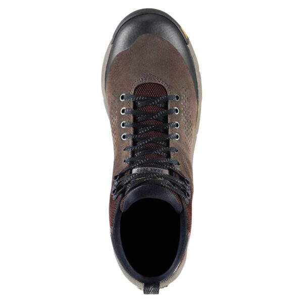 A bird's eye view of a Danner Men's Trail 2650 Mid GTX Waterproof Hiking Shoe.