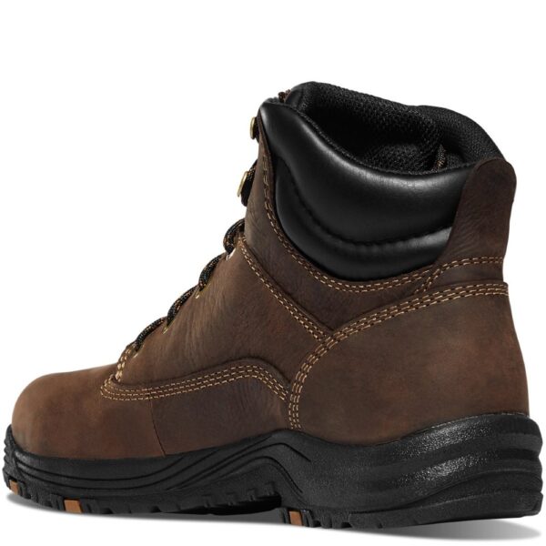 A look at the back and heel of a Danner Women's Caliper Waterproof Aluminum Toe 5" Work Boot.