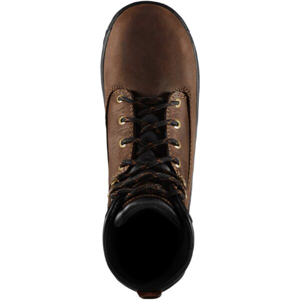 A bird's eye view of a Danner Women's Caliper Waterproof Aluminum Toe 5" Work Boot.