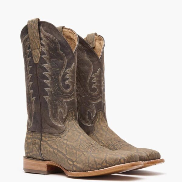 A 3/4 turned pair of Durango Arena Pro Rustic Tobacco Western Boots.