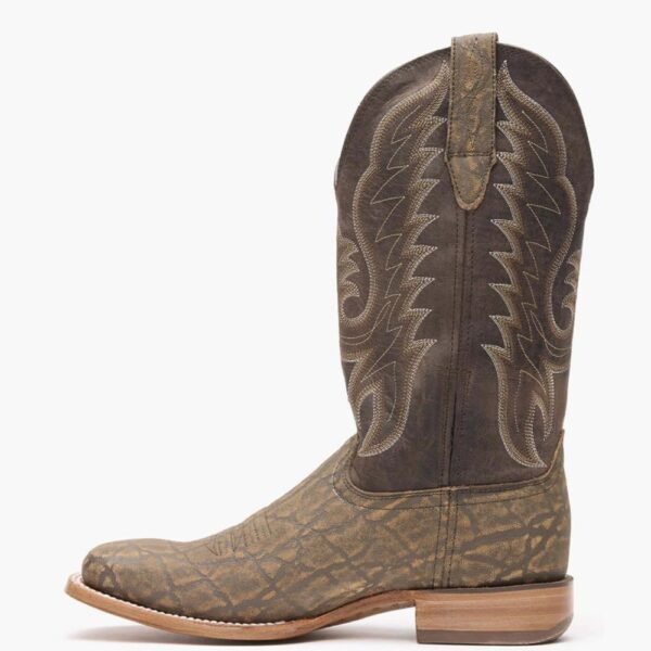 A left profile facing Durango Arena Pro Rustic Tobacco Western Boot.