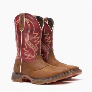A 3/4 turned pair of Durango Maverick XP Ventilated with InsulKul Pull-On Work Boots.