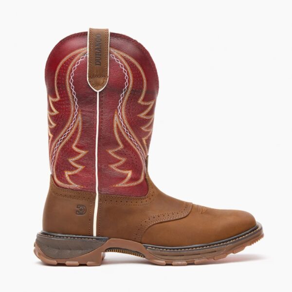 A right profile facing Durango Maverick XP Ventilated with InsulKul Pull-On Work Boot.
