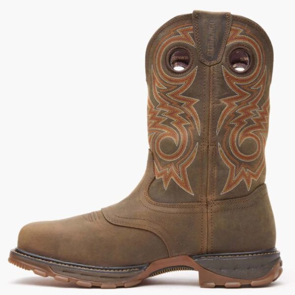 A left profile facing Durango Maverick XP Waterproof Composite Toe Western Pull-On Work Boot.