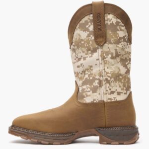 A left profile facing Durango Maverick XP Waterproof Western Steel Toe Pull-On Work Boot.
