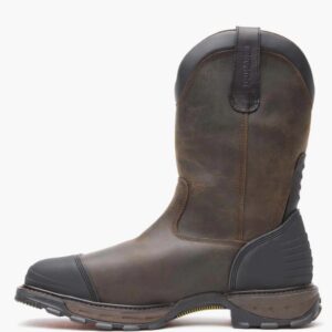 A left profile facing Durango Maverick XP Waterproof Western Steel Toe Pull-On Work Boot.