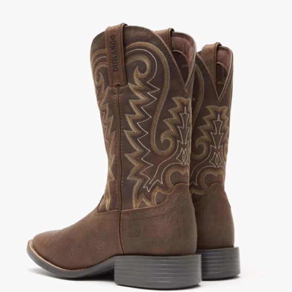 A look at the backs and heels of a pair of Durango Men's Westward Western Boots.
