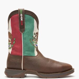 A right profile facing Durango Rebel Mexico Flag Western Boot.