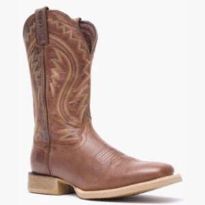 A 3/4 turned Durango Rebel Pro Burnished Tan Western Boot.