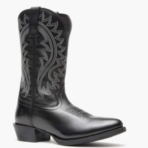 A 3/4 turned Durango Shyloh Black Western Boot.