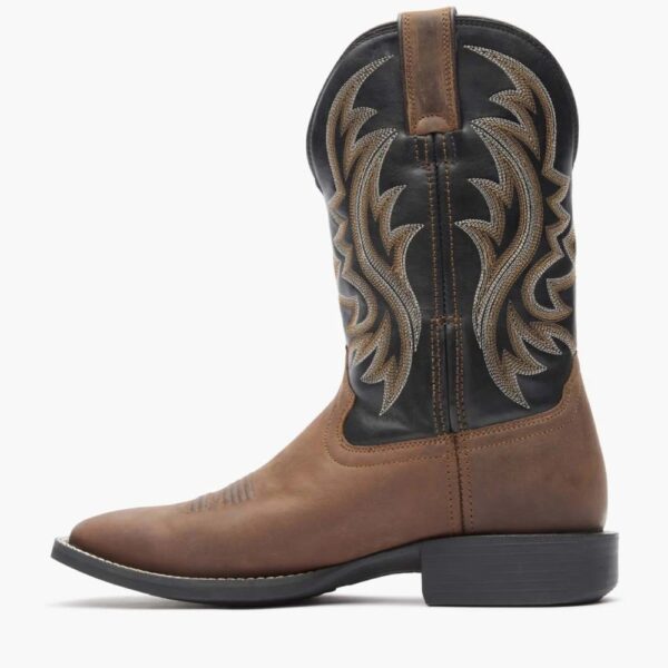 Shyloh Brawny Brown and Black Onyx Western Boot-DDB0493 - Image 3