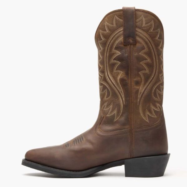 A left profile facing Durango Shyloh Brown Western Boot.