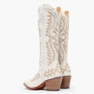 A look at the backs and heels of a pair of Durango Women's Crush Tall Western Boots.