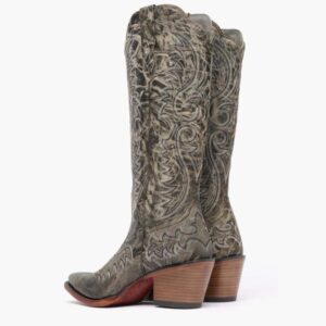 A look at the backs and heels of a pair of Durango Women's Crush Tall Western Boots.