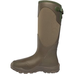 A left profile facing Lacrosse Women's Alpha Agility Waterproof Outdoor Rubber Boot.
