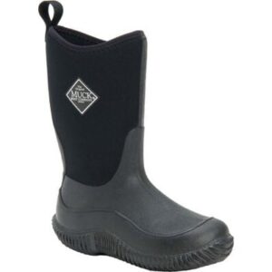 A 3/4 turned Muck Kid's Hale Outdoor Boot.