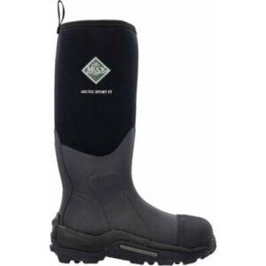 A right profile facing Muck Men's Arctic Sport Steel Toe Insulated Pull-On Boot.