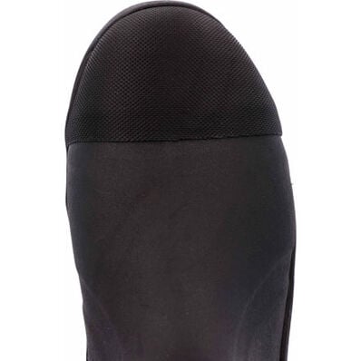 A look at the toe shape of a Muck Men's Arctic Sport Steel Toe Insulated Pull-On Boot.