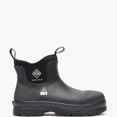 A right profile facing Muck Men's Chore Classic CSA Steel Toe Pull-On Boot.