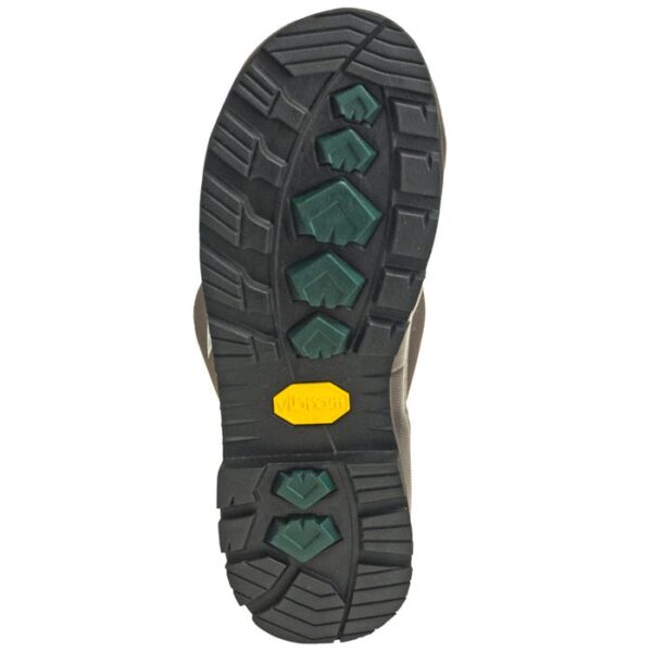 The sole of a Muck Men's Chore Cool Steel Toe Tall Pull-On Boot.