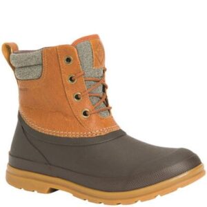 A 3/4 turned Muck Women's Originals Leather Duck Boot.