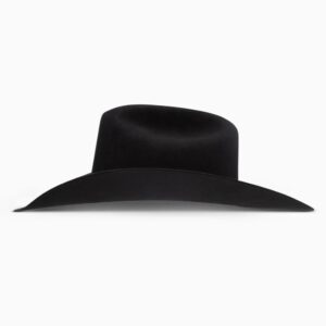 A profile look at the Resistol 20X Black Gold 72 Profile Cowboy Hat.