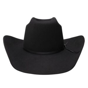 A front-facing look at the Resistol 3X 9th Round Black - Cody Johnson Cowboy Hat.
