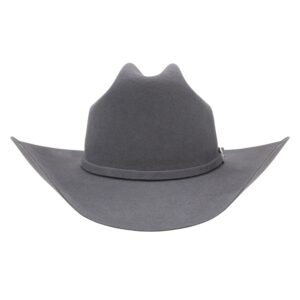A front-facing look at the Resistol 3X Tucker Granite Cowboy Hat.