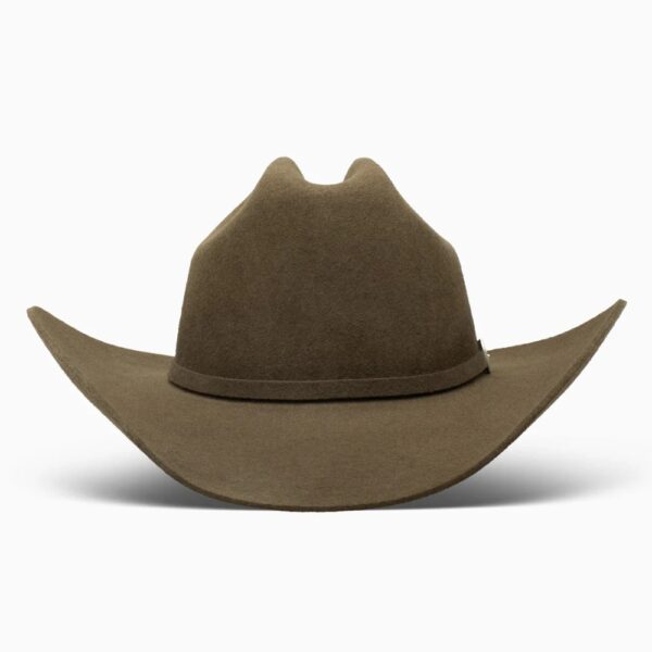 A front-facing look at the Resistol 3X Tucker Oak Cowboy Hat.