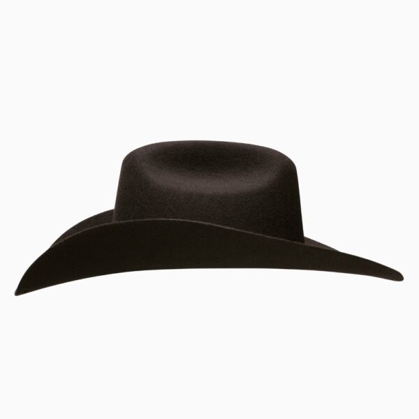 A profile look at the Resistol 4X Amarillo Sky Chocolate - Jason Aldean Cowboy Hat.