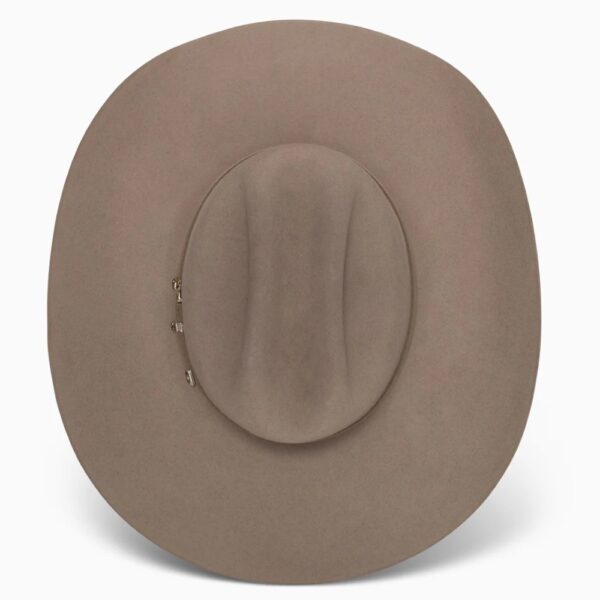 A look at the crown of a Resistol 6X Circuit - George Strait Cowboy Hat.