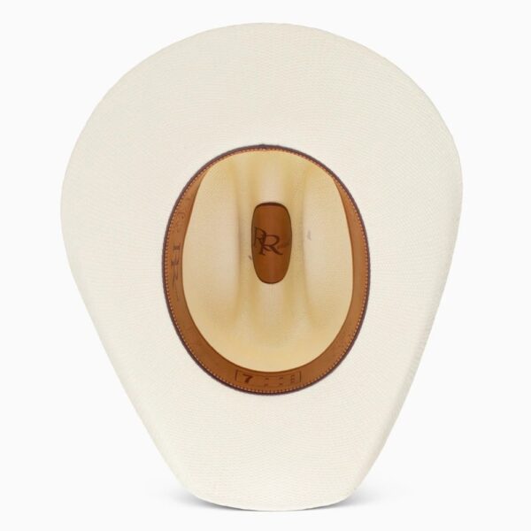 A shot of the underbrim on a Resistol 7X Denison Cowboy Hat.