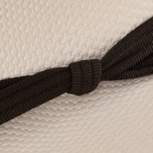 A closeup look at the hatband on a Resistol 7X Ringer Cowboy Hat.