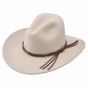 A 3/4 turned Stetson Gus Crushable Silverbelly Outdoor Western Hat.