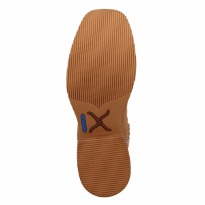 The sole of a Twisted X Women's Distressed Saddle and Salmon Tech X Western Boot.