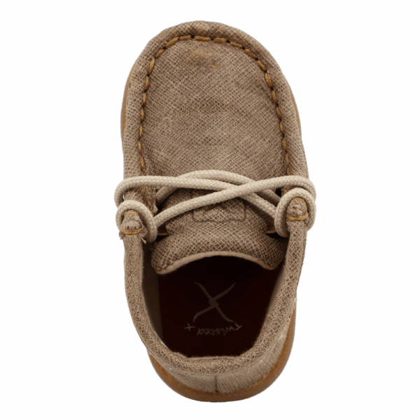 An overhead look at the Twisted X Infant's Chukka Driving Moc Casual Shoe.