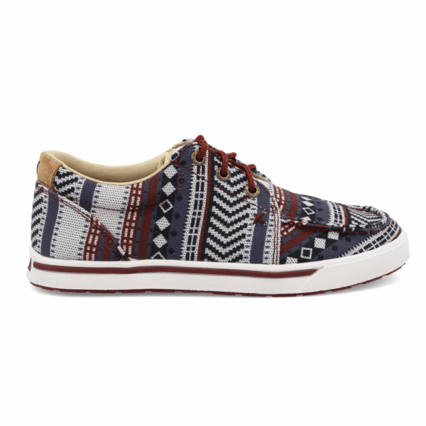 A right profile facing Twisted X Kid's Dark Baja Hooey Loper Casual Shoe.