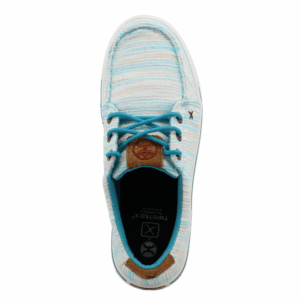 An overhead look at the Twisted X Kid's Multi Blue Hooey Loper Casual Shoe.