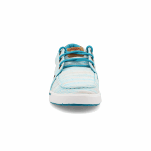 A forward-facing look at Twisted X Kid's Multi Blue Hooey Loper Casual Shoe.