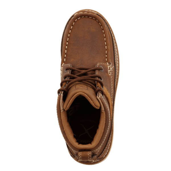 An overhead look at the Twisted X Kid's Wedge Sole Casual Boot.