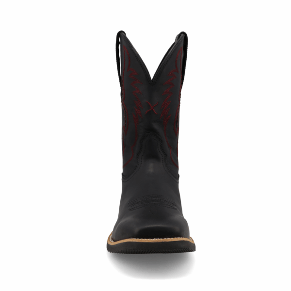 A forward-facing look at Twisted X Men's 11" Black Tech X Western Boot.