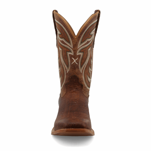 A forward-facing look at Twisted X Men's 12" Rancher Western Boot.