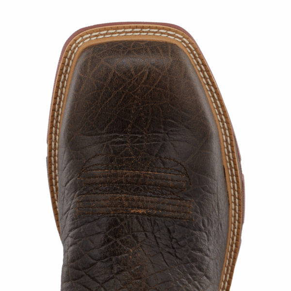 An overhead look at the Twisted X Men's 12" Smokey Chocolate Waterproof Alloy Toe Western Work Boot.