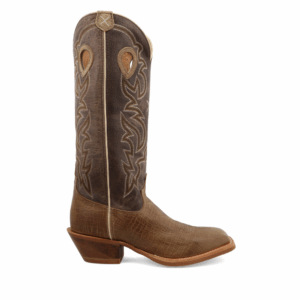 A right profile facing Twisted X Men's 16" Brown Buckaroo Western Boot.