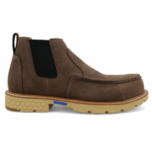 A right profile facing Twisted X Men's 4" Nano Composite Toe Work Chelsea Boot.