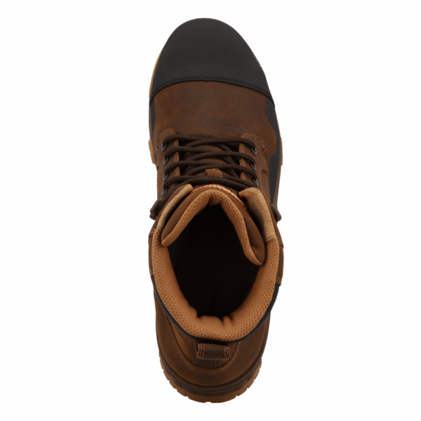 An overhead look at the Twisted X Men's 6" Nano Composite Toe Work Boot.