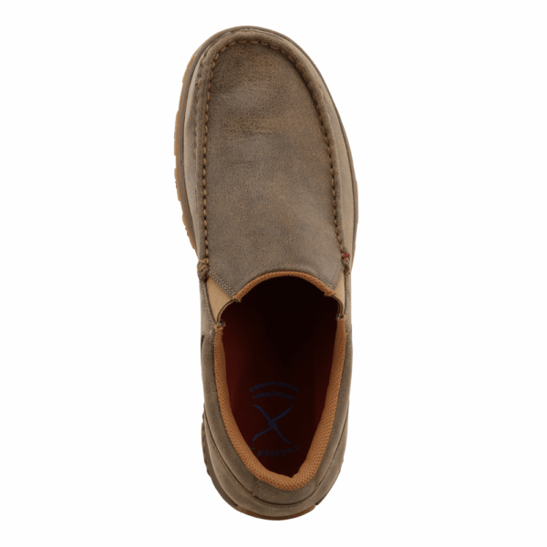 An overhead look at the Twisted X Men's Bomber Slip On Driving Moc Casual Shoe.