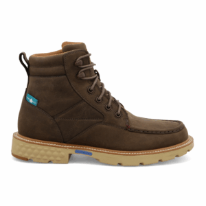 A right profile facing Twisted X Men's Waterproof Soft Toe 6" Work Boot.