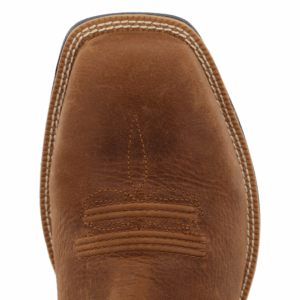 A look at the toe shape of a Twisted X Red, White, and Blue Waterproof Tech X Western Boot.